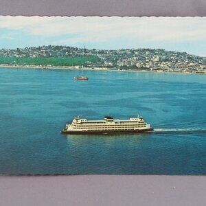 Vintage Postcard - MV Elwha Washington State Ferry - Dexter Press
